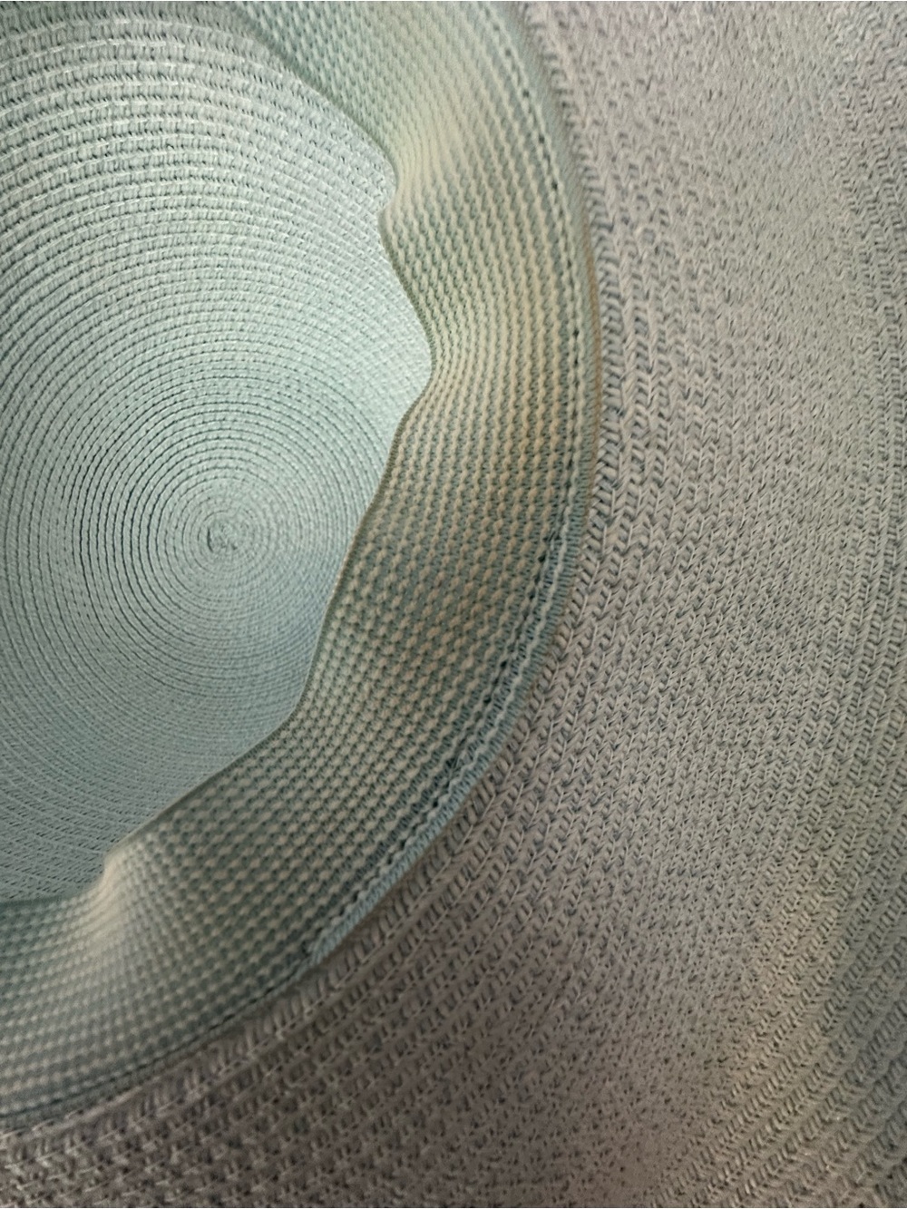 Eric Javits Light Blue Wide-Brim Straw Sun Hat - Picture 6 of 6